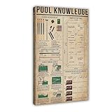 Póster en lienzo de conocimiento de piscina para decoración de pared,...