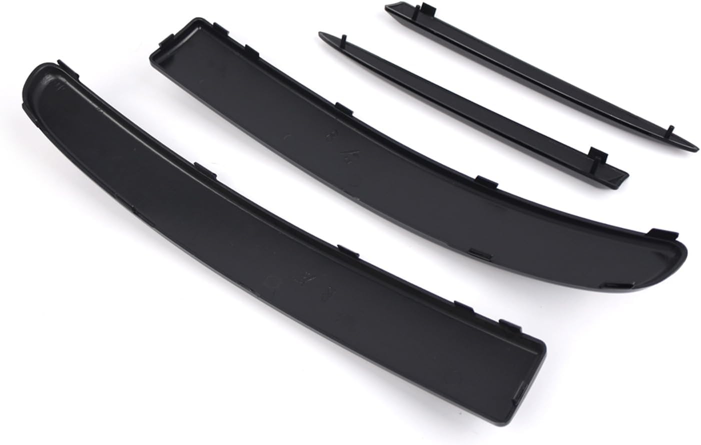 Front Lower Bumper Chromes Molding Set for 500 07-15 735455041 735455042 735455056 735455057 Bumper Moulding Trim Body Set
