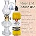 Ner Mitzvah Paraffin Lamp Oil - Yellow Smokeless, Odorless, Clean Burning Fuel for Indoor and Outdoor Use with E-Z Fill Cap and Pouring Spout - 32oz