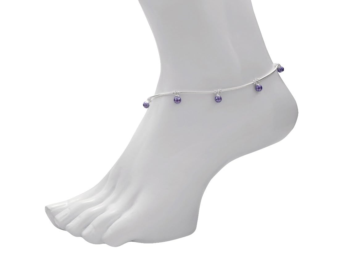 Joyalukkas Divino Silver Collection Sterling Silver Anklets Amazon.in