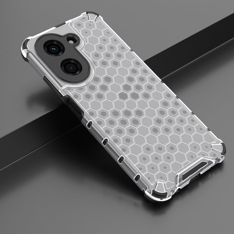 Image of Plastic Bumper Back Case Cover for Redmi A5 / Poco C71 (Transparent)
