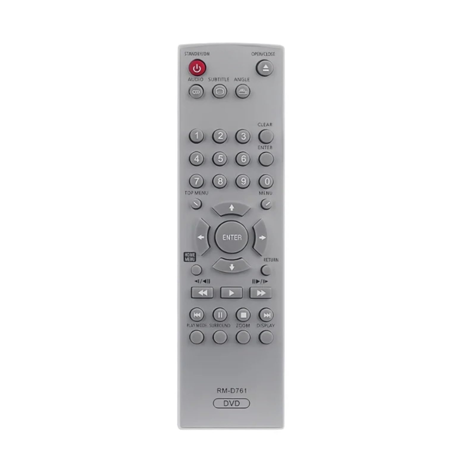 Télécommande DVD RM-D761 compatible avec lecteur DV-410V