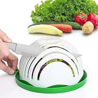 Salad Cutter Bowl Family Size Upgraded Salad Maker, Fast Fruit Vegetable Salad Chopper