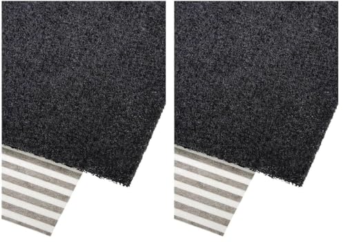 Xavax Filtre combiné universel pour friteuses (2 filtres à graisse et à charbon actif pour friteuses, filtre combiné universel, coupe individuelle, 33 x 29,6 cm) Noir/Blanc/Gris (Lot de 2)