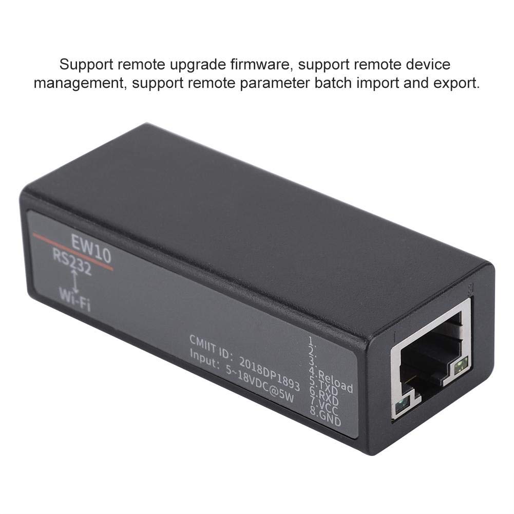 RS232 to Serial Server,Elfin-EW10 to Ethernet RS232 802.11b/g/n Network,Support IP, TCP, UDP, DHCP, DNS, HTTP, Auto IP Network Protocols
