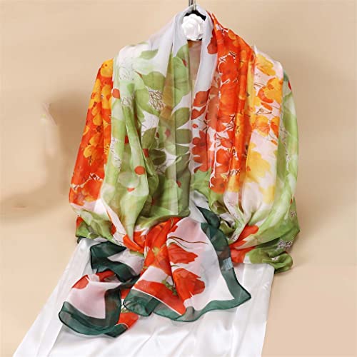 ACiyD Cloud Yarn Summer Large Long Scarf Femme Foulard en Soie Wrap Head Beach Foulard Foulard (B 180 * 180CM) (B 180 * 180CM)