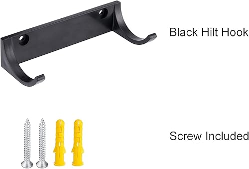 Miniatura 2 de LEKUSHA Soporte de pared para sable de luz, soporte de gancho para sable de luz, compatible con cualquier empuñadura de sable de luz, color negro,