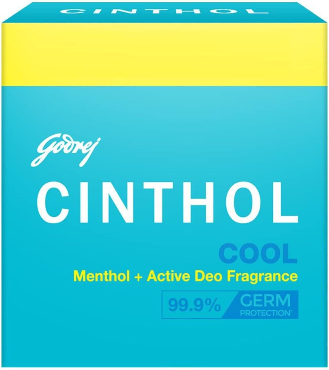 Cinthol Cool Bath Soap - 125g (Pack of 3) + 75g Free | Grade 1 Bathing Soap | with Icy-cool Menthol | For All Skin Types