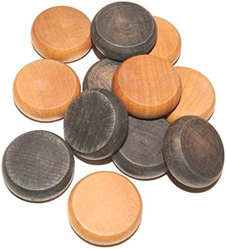 Wooden Crokinole/ Checkers/ Backgammon (30 Pieces)