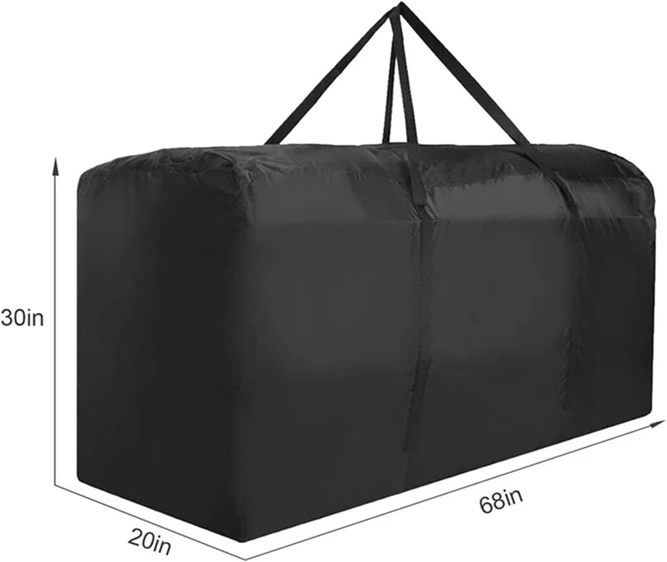 Large Waterproof Storage Handbag Cushion Storage Bag Garden Furniture Outdoor Large Handbag Storage Bag with Handle(122x39x55CM)