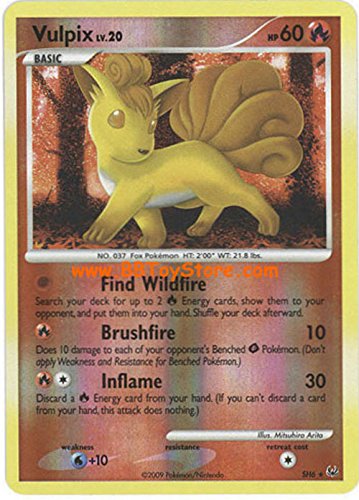 Pokemon Platinum Single Card Vulpix SH6 Shining Holofoil Rare [Toy]