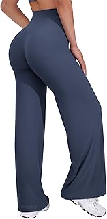 Straight Leggings Bottoms Wide Leg Pants for Women 29"/ 31.5"/33"/35" High Waist Stretch Casual Sweatpants
