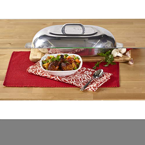 Imusa Usa Heavy Duty Cajun Oval Aluminum Roaster 15, Silver #TOP3
