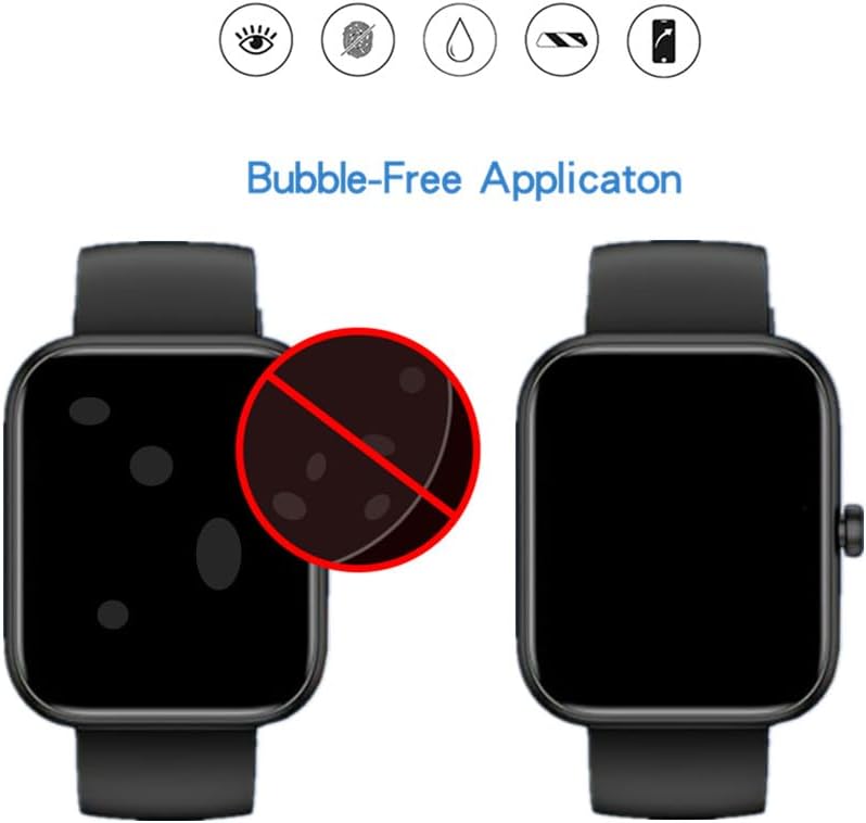 Screen Protector Compatible for Mikego/SENBONO IDW25 Smartwatch, 3D Full Screen Coverage PMMA Protective Film for IDW25 1.83'' Smart Watch (3 PCS)