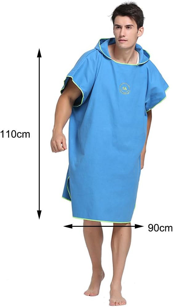 MIFXIN Beach Surfing Robe Wetsuit Changing Towel Poncho Bath Robe with Hood One Size Fits All Men Women