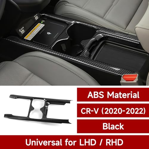 Image of for Honda CR-V 2020 2021 2022 Accessories CRV Cup Frame Decals ABS Carbon Fiber Stickers, B