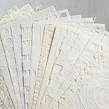 Kozo Studio - Texture Treasure Mulberry Paper Pack #1 | Premium Decorative Paper for Scrapbooking, Card Making, Collage, Mixed Media Crafts, and DIY