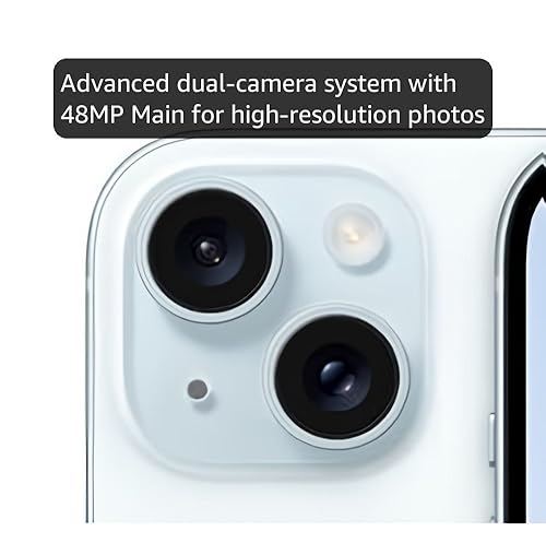 Amazon.com: Apple iPhone 15, 256GB, Blue - Unlocked (Renewed