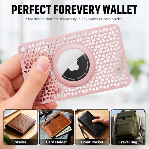 Image of Compatible with Apple AirTag (1st & 2nd) for Airtag Wallet Holder 2 Pack