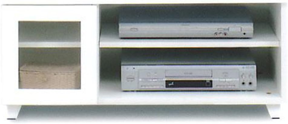 Sanko 21549 Enamel 35.4 inches (90 cm), TV Stand, Lucky White