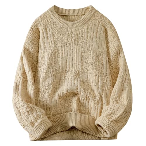 Jersey de punto informal para hombre holgado estilo japonés para tus planes diarios