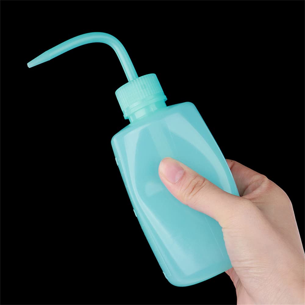 500ml 1000ml plastic veiligheidswasfles, laboratoriumknijpfles met smalle mond- en schaaletiketten, spuitfles voor plantenbloem sappig water geven - 5 verpakkingen