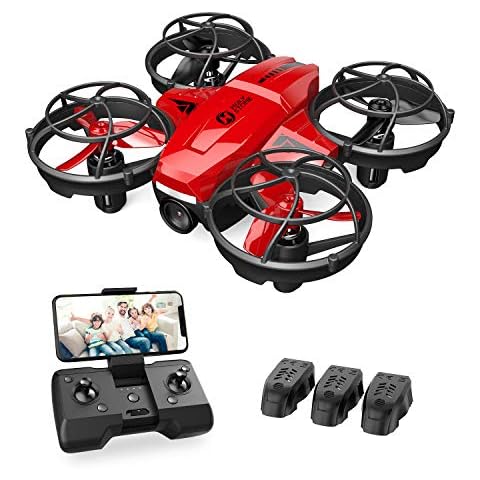 Holy Stone HS420 Mini Drone with 720P HD FPV Camera for Kids Beginners, Pocket RC Quadcopter with 3 Modular Batteries, Throw to Go, Gesture Selfie, Altitude Hold, Circle Fly, High Speed Rotation Cover