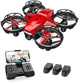 Holy Stone HS420 Mini Drone with HD FPV Camera for Kids Adults Beginners, Pocket RC Quadcopter with 3 Batteries, Toss to Launch, Gesture Selfie, Altitude Hold, Circle Fly, High Speed Rotation
