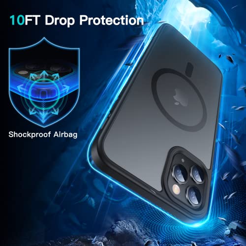 Noonin Strong Magnetic Case For Iphone 11 Pro，[Compatibility With Magsafe] Protective Shockproof Cover Phone Case For Iphone 11 Pro 5.8" (Black) #TOP3