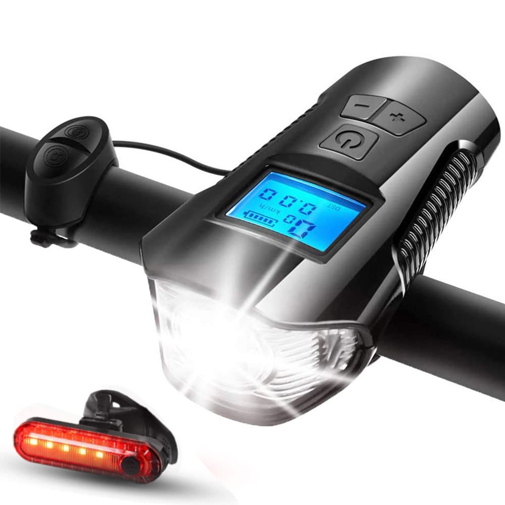 Usb Rower Light 4 Tryby Oświetlenia Ipx7 Rowerowe Oświetlenie Rowerowe Rowerowe Rower Bike Rowerom Z Tylnym Światłem,Black button set