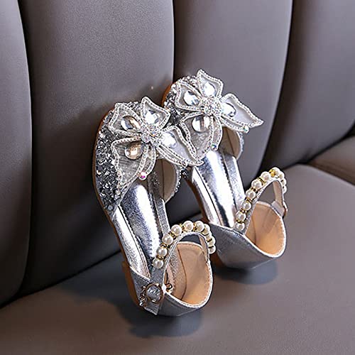 Summer Girls' Casual Jelly Shoes Korean Edition Kids Toddler Princess Dress Rhinestone Butterfly Knot Sandals Glitter Wedding Party Shoes2