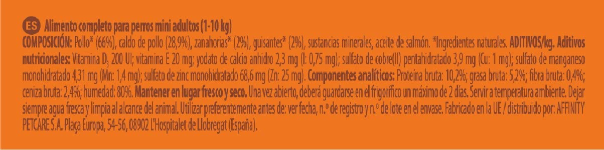 Nature's Variety Original No Grain Paté para Perros Adultos Mini con Pollo Caja 8 x 150 g
