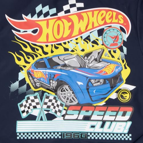 Isaac Morris Limited Mattel Hot Wheels Speed Club Boy's Varsity Bomber Jacket - Graphic Print Hot Wheels Jacket for Kids4
