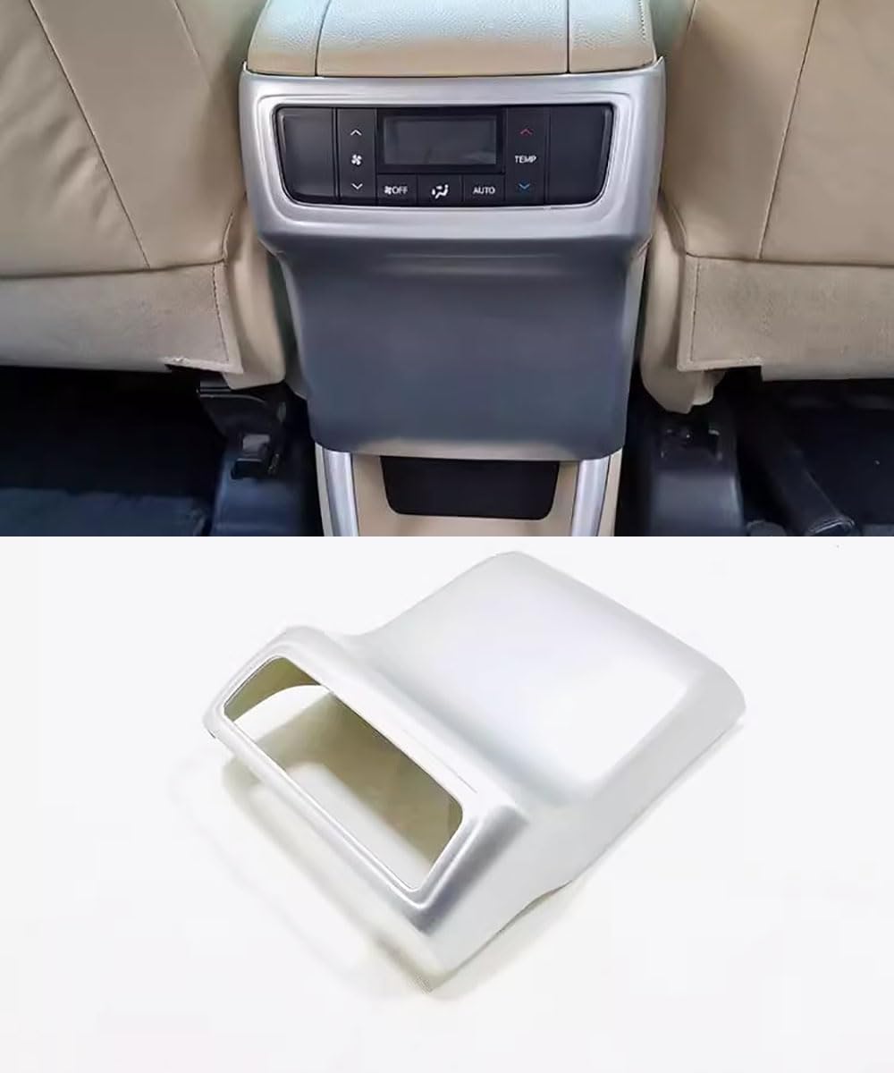 Car Accessories Rear Exhaust Vent Anti-Kick Board Trim 2PCS Compatible with Toyota Highlander 2015-2019 ABS（Carbon Fiber）