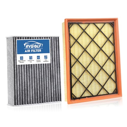 Image of Engine+Cabin Air Filter Fit for 2019-2023 Ford Ranger 2.3L | CF12776, EB3G-9601AA, 99% Filtration Efficiency, Easy Install, Odor control, Great Value, Right Size