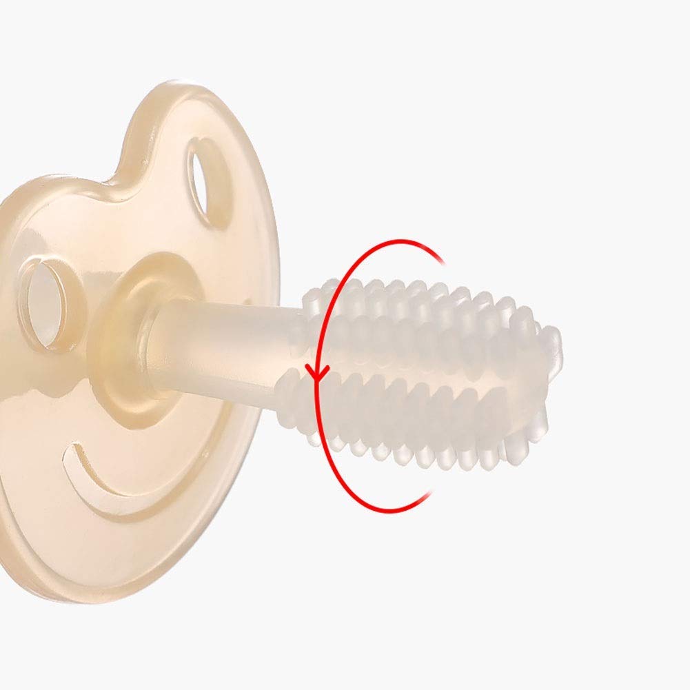 Cura Orale Spazzolino da Denti per Bambini, spazzolino da Denti per Bambini dai 6 ai 24 Mesi, spazzolino Manuale in Silicone Morbido al 100% per Uso Alimentare a 360° Regalo
