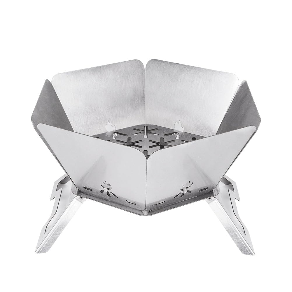 Halo Feuerstelle Outdoor, Faltbar & Tragbar – Inkl. Grillrost Und Tasche, Aus Warmgewalztem Stahl (klein, 25,9 Cm)