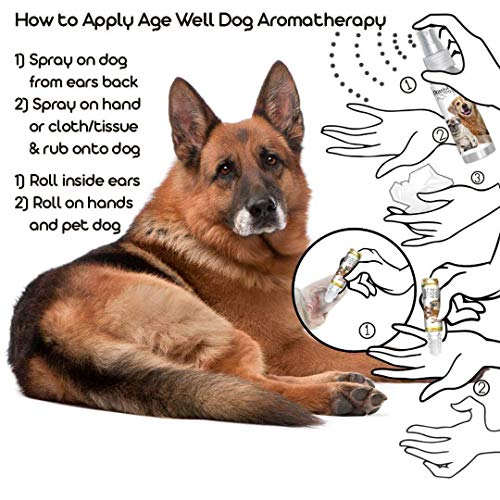 The Blissful Dog Spray German Shepherd Age Well para aromaterapia