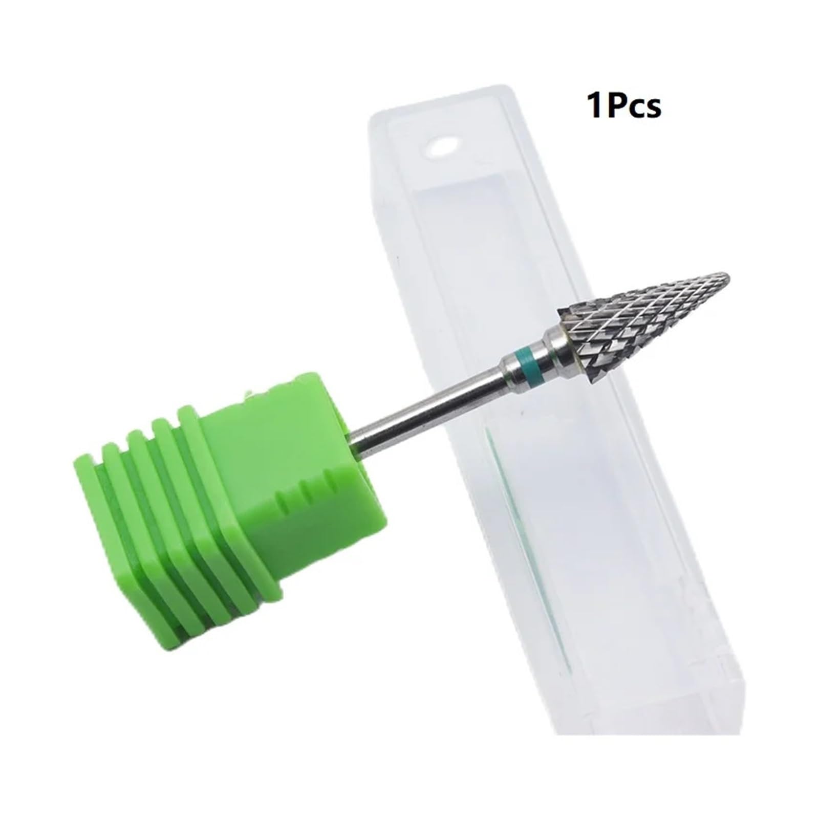 MIUYTRN Perfect Cone Cuticle Bit 3/32 wiertła do paznokci z węglików spiekanych frez do Manicure wiertarki elektryczne akcesoria do paznokci narzędzie cuicui(10pcs)