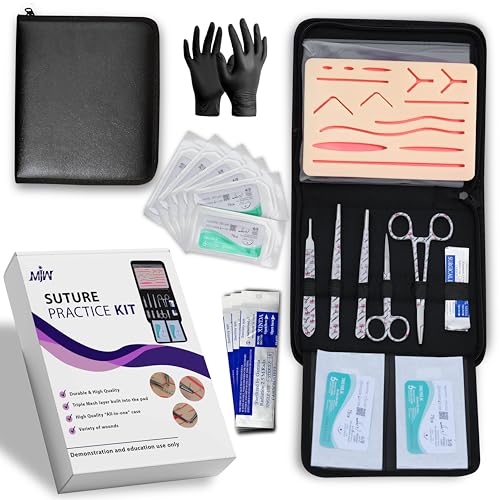 Durable Silicon Suture Practice kit - Skin Suture Pad for Veterinary Students and Nurses