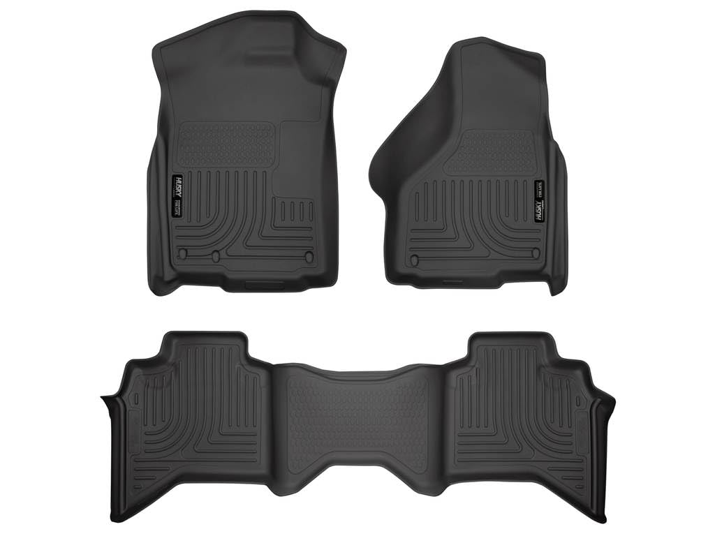 Husky Liners Weatherbeater Floor Mats Fits 2002 - 2008 Ram 1500 Crew Cab 2003 - 2009 Ram 2500