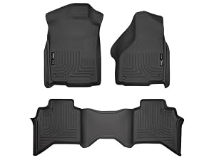 Husky Liners Weatherbeater Floor Mats Fits 2002 - 2008 Ram 1500 Crew Cab 2003 - 2009 Ram 2500