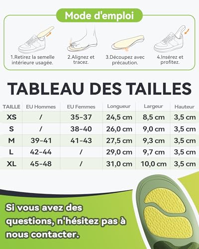 Semelles orthopédiques double amorti GEL et support TPU DynWalker L - 6