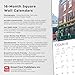 London | 2025 12 x 24 Inch Monthly Square Wall Calendar | Plastic-Free | BrownTrout | UK United Kingdom City