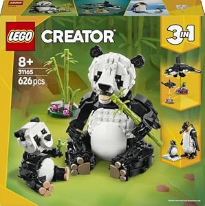 Jeu de Construction LEGO Creator 3-en-1 Famille de Pandas 31165