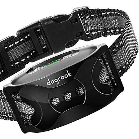 DogRook Dog Bark Collar - Humane Dog Training Smart Collar - Waterproof No Shock Bark Collar for Dogs with Beep & Vibration Modes - Anti Bark Collar for Large Dog, Medium Dog, Small Dog - 12-110 lbs Cover