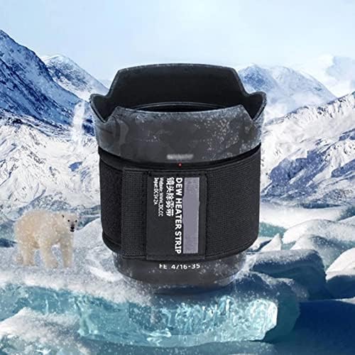duhe189014 USB Lens Dew Heater, Lens Warmer Strip with 3 Heat Settings Temperature Regulator for Camera Lens Dew Removing, Lens Heater for Outdoor Telescope Eyepieces Protection
