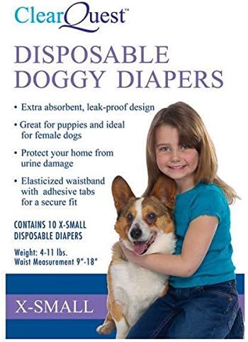 Disposable Doggie Diapers Dog Diaper Absorbant Sanitary - Bulk Packs Available (XLarge 40 Pack)