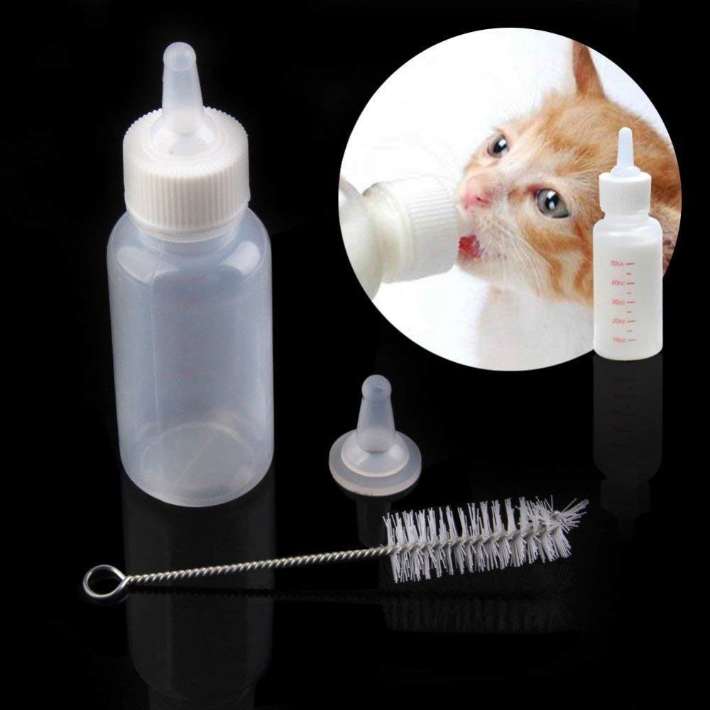 PSK Pet Nursing Kit Milk 150 ml with Extra Nipple, Bottle Cleaner and Hole Pin Colour May Vary 2