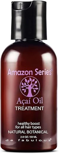Amazon Series Acai Oil Treatment -59ml | Anti-Frizz | Omega 6-9 | Sulphate Free | All Hair Types | Hair Sunscreen
